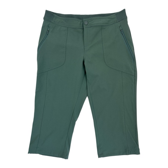 Womens Columbia Bryce Canyon Capri Pants Omni Shield Stretch Active Fit Sz L - Picture 1 of 11